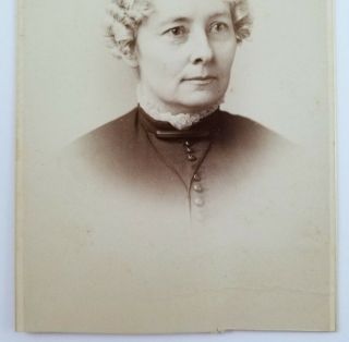 Cabinet Card Photograph Portrait Of An Old Woman Chicago Illinois 3