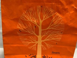 Vintage Sears Roebuck Fall Tree Department Store Paper Shopping Bag (A4) 2