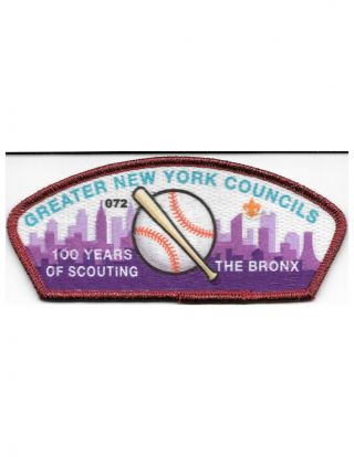 2010 Greater N.  Y.  Councils 100 Years Of Scouting The Bronx Red/myl/bdr