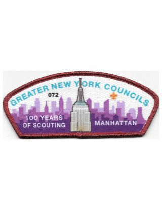 2010 Greater N.  Y.  Councils 100 Years Of Scouting Manhattan Red/myl/bdr