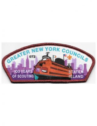 2010 Greater N.  Y.  Councils 100 Years Of Scouting Staten Island Red/myl/bdr