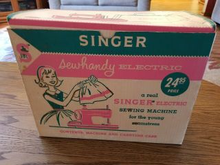 Vintage Singer Sewhandy Electric Sewing Machine Model 50 Originalbox