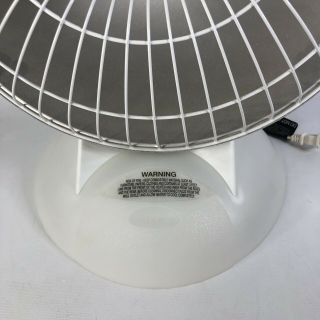 Vintage Presto Heat Dish Plus Footlight Parabolic Electric Heater Mdl 07903 3