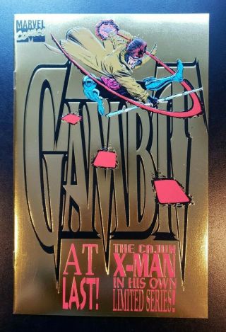 Gambit 1 Gold Foil Variant Edition Rare Nm 1993 Marvel Comics X - Men