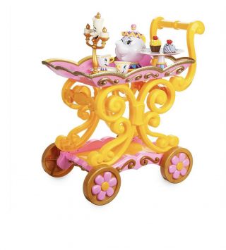 Disney Beauty And The Beast  Be Our Guest  Singing Tea Cart Play Set