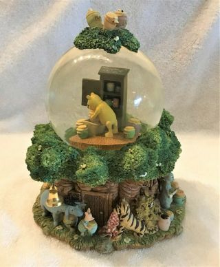Disney Classic Winnie The Pooh Musical Snow Globe Water Globe