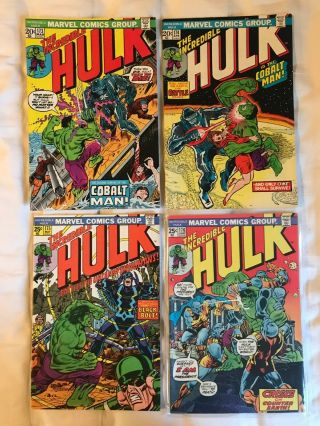 The Incredible Hulk 165 - 179,  182 - 186 (sep 1973,  Marvel)