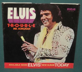 Elvis Presley RCA PB - 10278 TROUBLE PROMO 45 W/ Sleeve 1975 NM 2