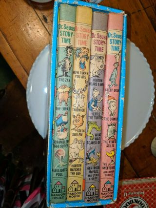Dr.  Seuss Storytime Complete Box Set 1974 Vintage 4 Books Vintage