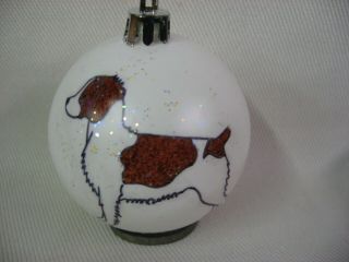 Hand Painted Brittany Spaniel Unbreakable Christmas Ornament