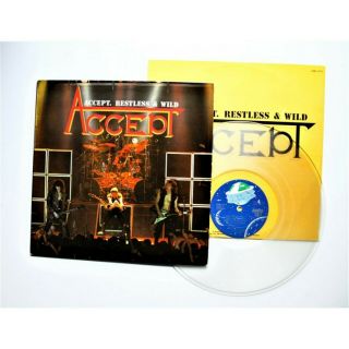 Accept - Restless & Wild - Lp Uk 1983 - Limited Clear Vinyl -