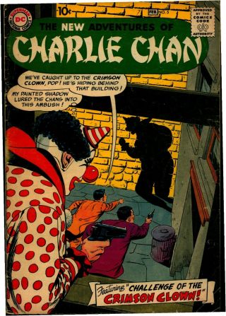 Adventures Of Charlie Chan 5 - " Scarce " Comic; Greene/giella Art