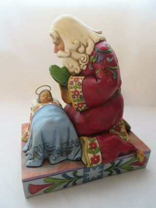 Jim Shore Heartwood Creek Figurine Real Meaning Of Christmas Santa Claus Baby