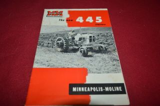 Minneapolis Moline 445 Tractor Dealer Brochure Amil15
