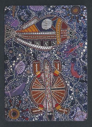 850.  104 Modern Wide Swap Card - - Australian Animal Dot Painting