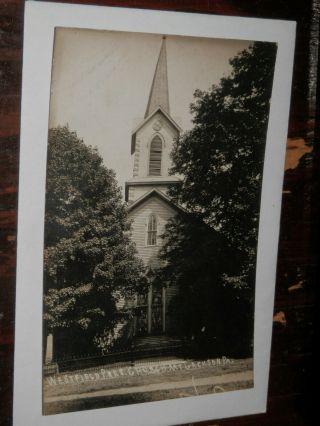 Mt Jackson Pa - Old Real - Photo Postcard - Westfield Presbyterian Church Bessemer