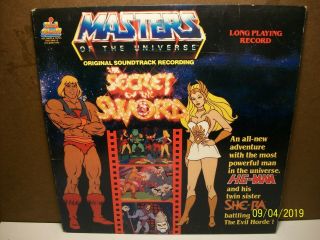 1985 Masters Of The Universe - Secret Of The Sword Lp - Kid Stuff Record