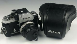 Vintage Nikon Nikkor Sc Auto 50mm F/1.  4 Film Camera Lens 1384968 W/ Case Nr Sjs