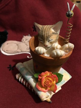 Country Artists Summer Snooze Cat Figurine Ca04621 2