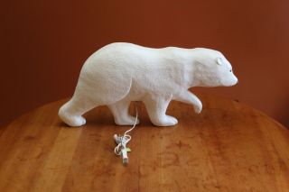 Vintage Union Products Don Featherstone Lighted Blow Mold Polar Bear 1995