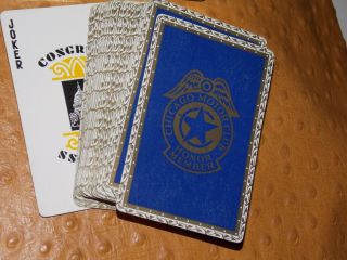 Chicago Motor Club Honor Member Playing Cards Vintage Deck Chicago U.  S.  A