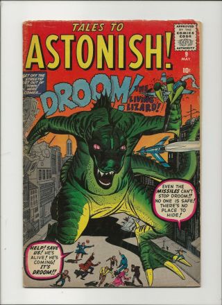 Tales To Astonish 9 G/vg 3.  0 Origin & First Droom Jack Kirby & Steve Ditko 1960
