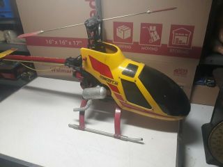 Vintage Kyosho Concept 30 Nitro Rc Helicopter Large Scale