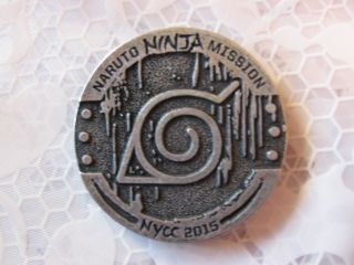 Nycc 2015 Comic Con Viz Media Naruto Shippuden Ninja Mission Promo Coin