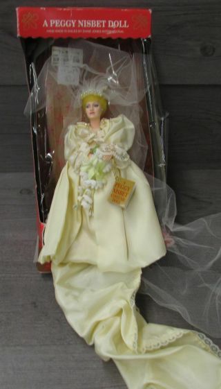 Peggy Nisbet Princess Diana Of Wales Doll In Wedding Gown 8 Inches Tall