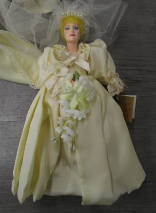 Peggy Nisbet Princess Diana Of Wales Doll In Wedding Gown 8 Inches Tall 3