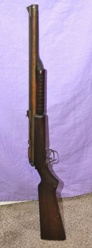 Vintage " Benjamin Franklin " Model 347,  177 Cal.  Pellet Air Rifle,  Walnut Stock