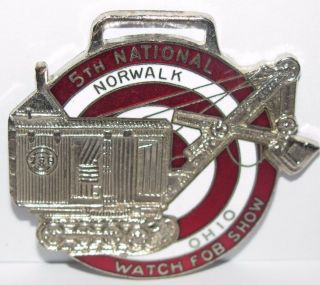 Bucyrus Erie Front Shovel Dragline Crane Pocket Watch Fob 5th IWFAI 1969 Ohio 2