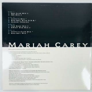 Mariah Carey Fantasy Maxi Single Vinyl 12 " Record Double Disc Genius Of Love