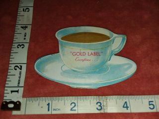 Vintage Advertising Needle Book.  Gold Label Coffee.  S&h.  58