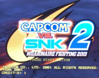 Sega Naomi 2 Capcom Vs Snk 2,  Big Poster Set Jvs Arcade Game