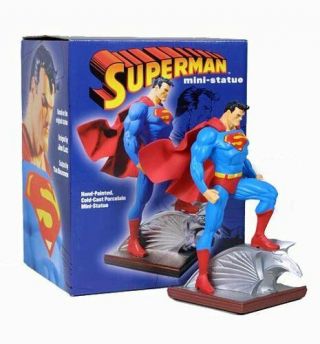 Superman Mini Statue By Jim Lee Hush Dc Direct Nib