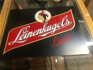 Vintage Leinenkugels Beer Sign Neo Neon Plastic Insert Nos