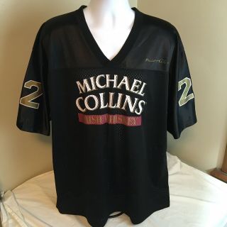 Michael Collins Irish Whiskey Mens Football Jersey Black Xl 22 The Big Fellow