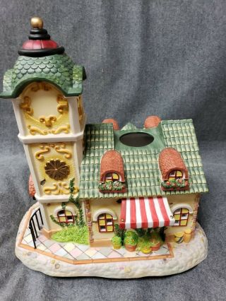 Partylite The Clocktower Candle House 1olde World Village 4