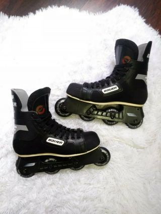 Vintage Bauer Rh 200 Off Ice Hockey Roller Blades Mens Size 10 72mm/78a Wheels