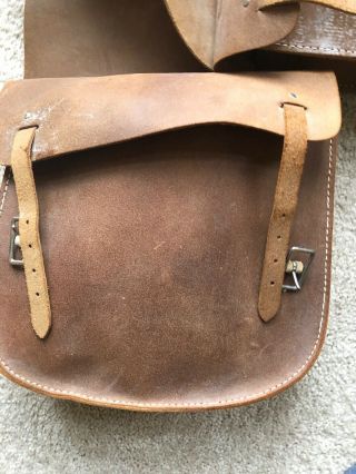 Vintage Leather Western Horse Saddle Bags