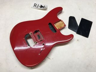 1987 Vintage Charvel Japan Model 2 Electric Guitar Body Red Strat