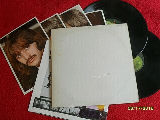 The Beatles - The White Album - With 4 Pictures,  Poster,  Complete Rcds Vg,
