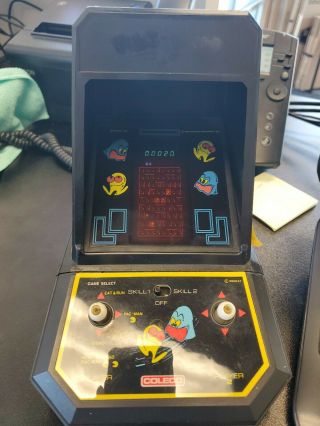 Vintage Pac - Man Midway Mini Table Top Arcade Game No.  2390,  1981 Coleco (