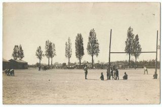 Ww1 World War 1 France Army Baseball Diamond At Saint - Sulpice Rppc C.  1918