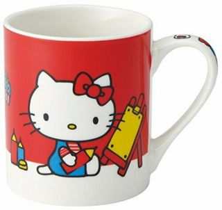 Skater Ceramic Mug Cup Width 10.  4 × Depth 7.  2 × Height 8.  3cm Hello Kitty Sanrio