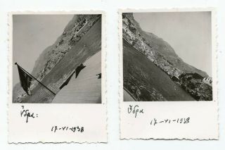 Greece Saronic Gulf Hydra Island Partial Views 2 Old Photos 1938