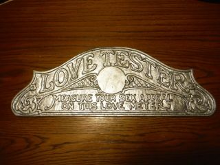 Love Tester Marque Sign