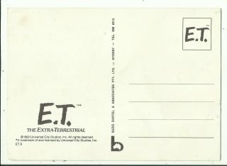 Postcard - E.  T.  - The Extra Terrestrial,  from the Movie,  Drew Barrymore - 1982 2