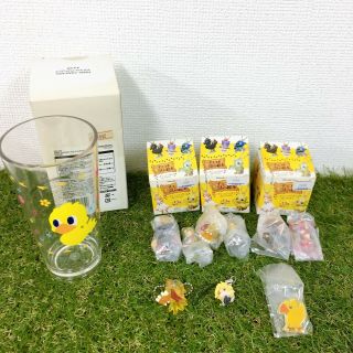 Japan Anime Game Square Enix Final Fantasy Chocobo Mascot Strap Clear Cup T29